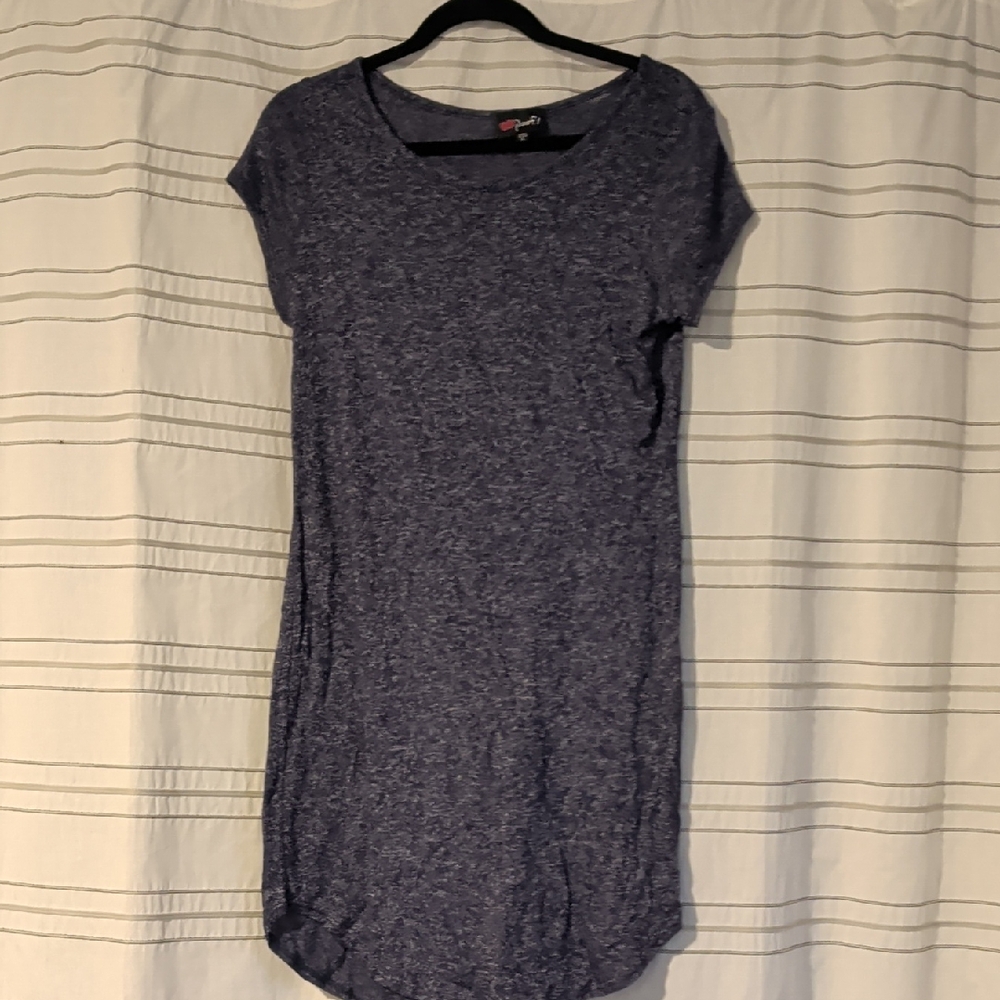 Poof! Heathered Navy Top Or Dress